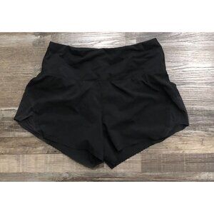 Lululemon Smooth Stride Running Shorts Womens Size 4 Black Athletic